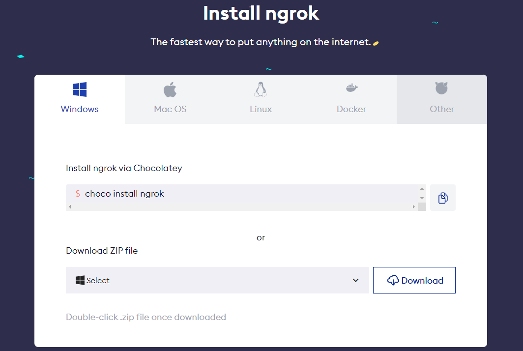 Install ngrok